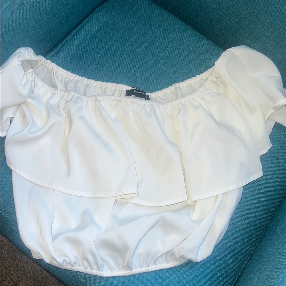 White Off-Shoulder Blouse